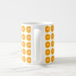 Café Taza con diseño de naranjas 