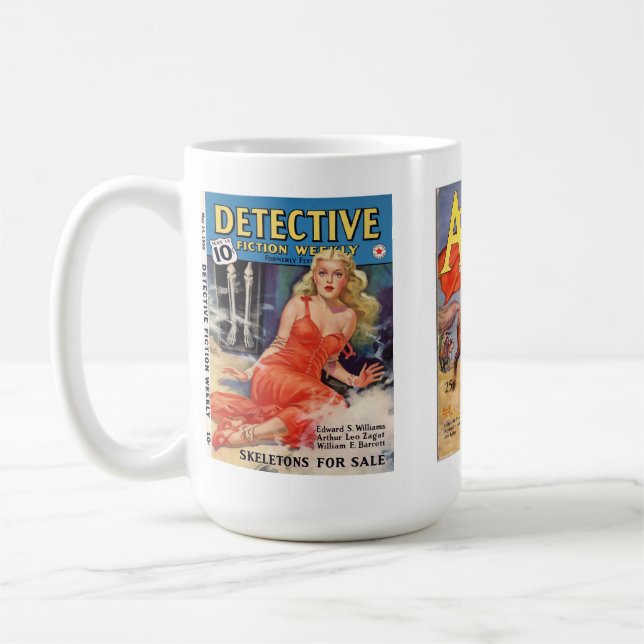 Café Taza con el arte de Emmett Watson (Izquierda)