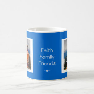 Café Taza con el mensaje de los amigos de la familia de