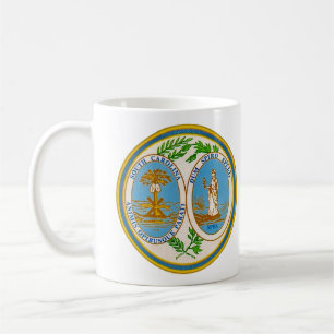 Café Taza con el Sello del Estado de Carolina del Sur