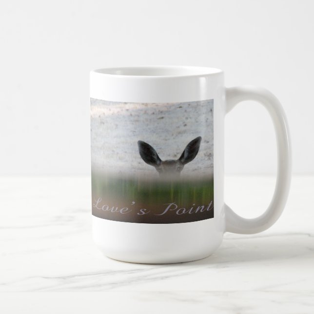 Café Taza con el subtítulo del punto del amor de los (Derecha)
