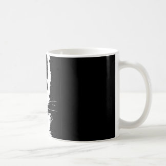 Café Taza con el tigre blanco y negro de la impresión