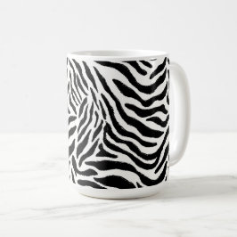 Café Taza con estampado de cebra