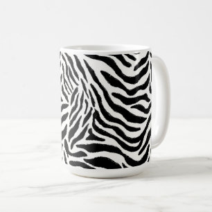 Café Taza con estampado de cebra