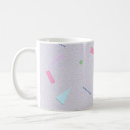 Café Taza con estampado Geo Morado Claro de los 80