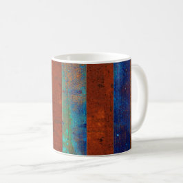 Café Taza con estilo de metal oxidado