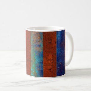 Café Taza con estilo de metal oxidado
