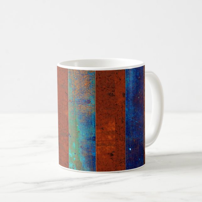 Café Taza con estilo de metal oxidado (Anverso derecho)