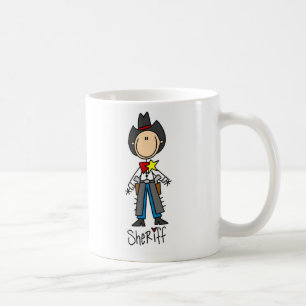 Café Taza con figura de sheriff