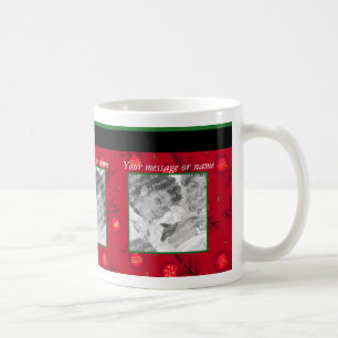 Café Taza con foto de adorno de Navidad