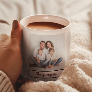Café Taza con foto de apellido de familia – Regalo para