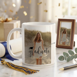 Café Taza con Foto de Graduación Personalizada - Felici