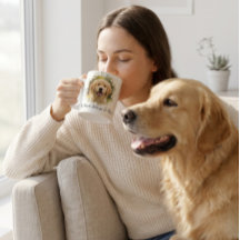 Taza con foto de perro, Mi corazón pertenece a
