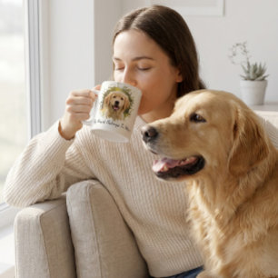 Café Taza con foto de perro, Mi corazón pertenece a