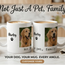 Taza con foto de perro, No solo una mascota