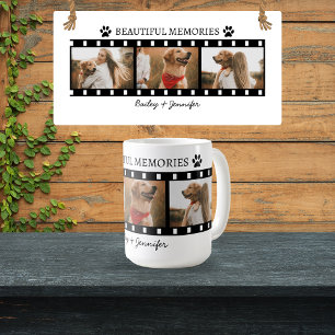 Café Taza con Foto de Tira de Película de Mamá Perro Re