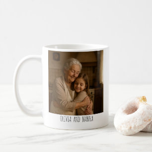 Café Taza con Foto Personalizada – “La Mejor Nanna de T