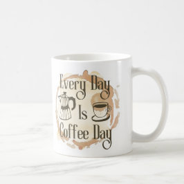 Café Taza Con Frase De Amante Del Café: Cada Día Es Día