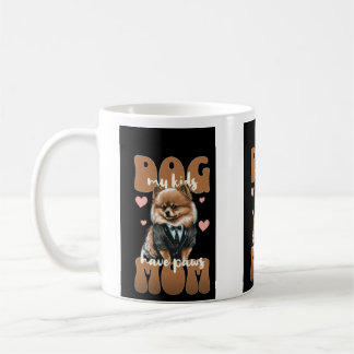 Café Taza con huella de pata de mamá de perro – Taza de