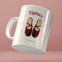 Taza con ilustración de zapatos rojos en acuarela
