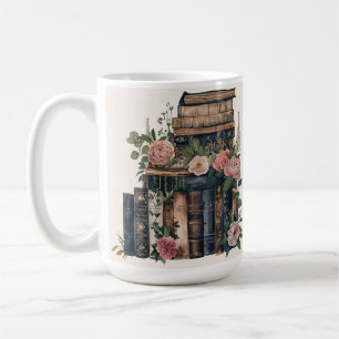 Café Taza con imagen de libro antiguo Texto personali