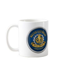 Taza con insignia profesional personalizada de mae
