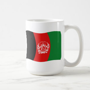 Café Taza con la bandera de Afganistán