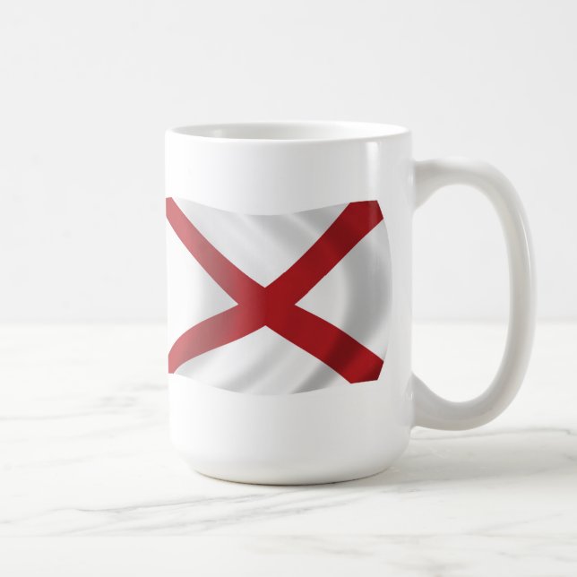 Café Taza con la bandera de Alabama (Derecha)
