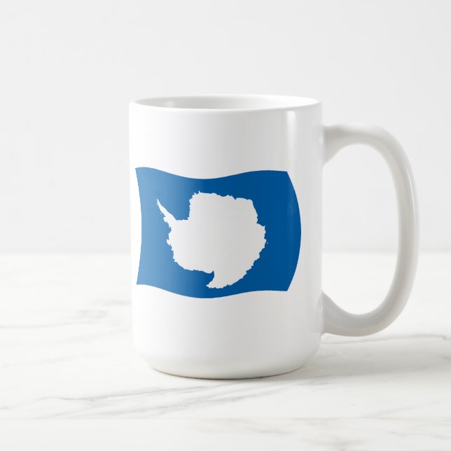 Café Taza con la bandera de Antártida (Derecha)
