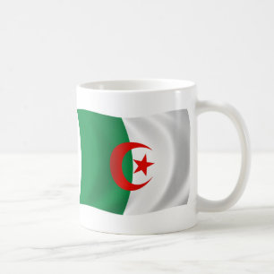 Café Taza con la bandera de Argelia