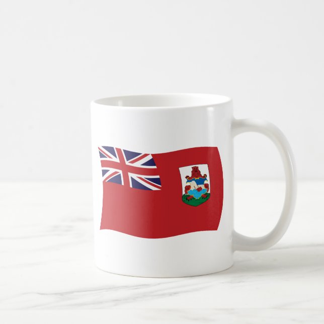 Café Taza con la bandera de Bermudas (Derecha)