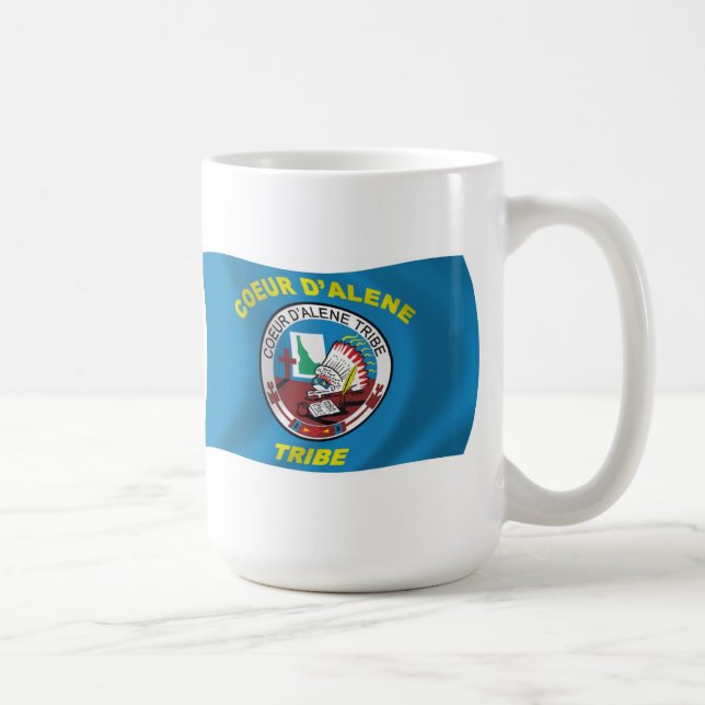 Café Taza con la bandera de Coeur d'Alene (Derecha)