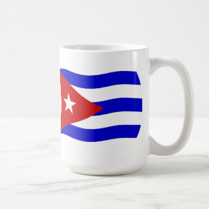 Café Taza con la bandera de Cuba