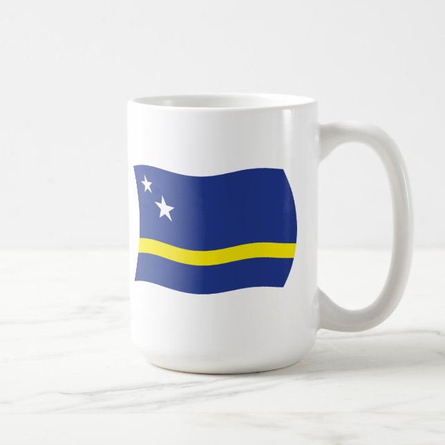Café Taza con la bandera de Curazao (Derecha)