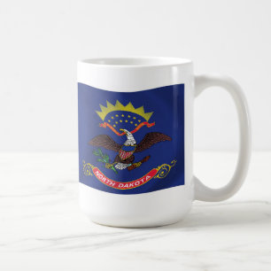 Café Taza con la bandera de Dakota del Norte