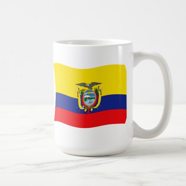 Café Taza con la bandera de Ecuador (Derecha)