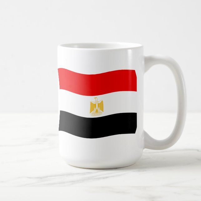 Café Taza con la bandera de Egipto (Derecha)