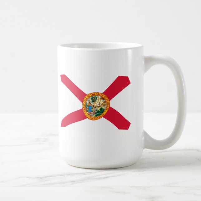 Café Taza con la bandera de Florida (Derecha)