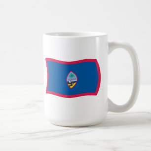 Café Taza con la bandera de Guam