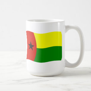Café Taza con la bandera de Guinea Bissau
