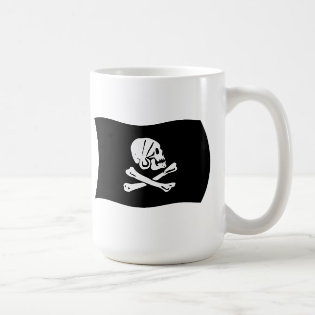 Café Taza con la bandera de Henry Every (Derecha)