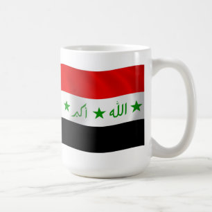Café Taza con la bandera de Irak