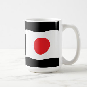 Café Taza con la bandera de Japón