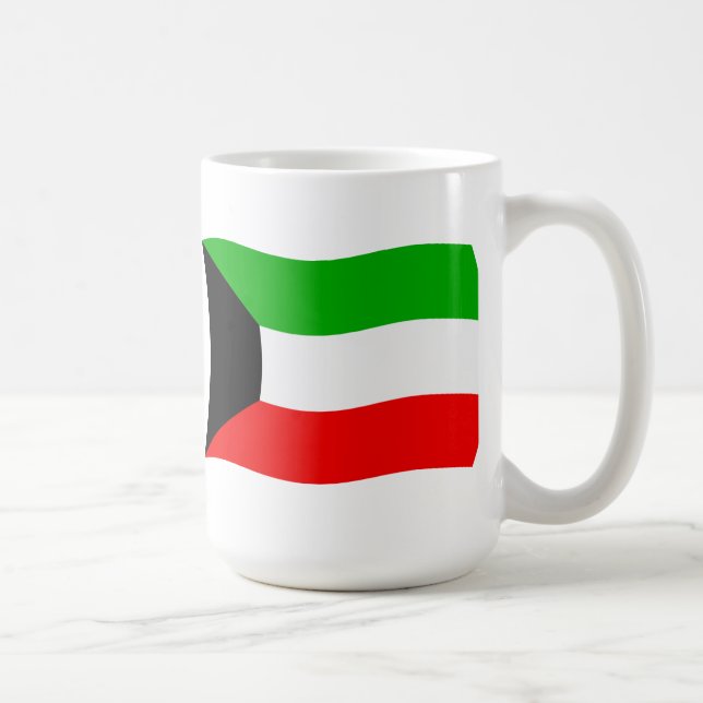 Café Taza con la bandera de Kuwait (Derecha)