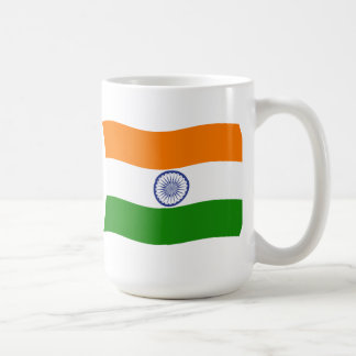 Café Taza con la bandera de la India