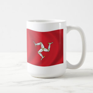 Café Taza con la bandera de la Isla de Man