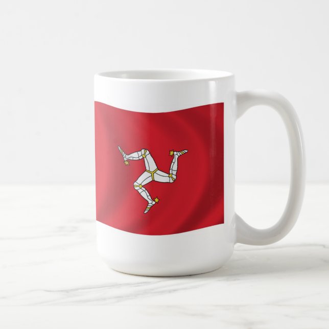 Café Taza con la bandera de la Isla de Man (Derecha)