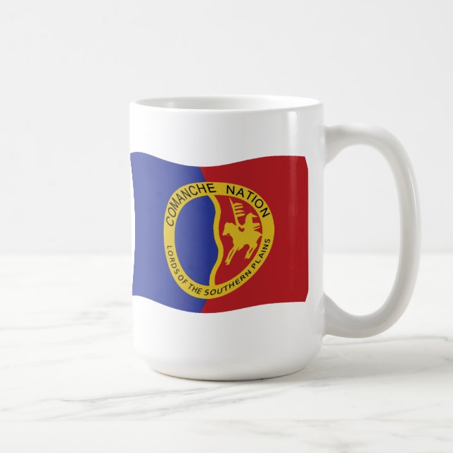 Café Taza con la bandera de la Nación Comanche (Derecha)