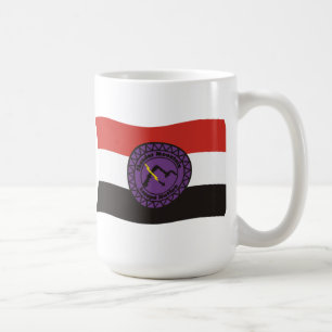 Café Taza con la bandera de la Nación Lenape de Thunder