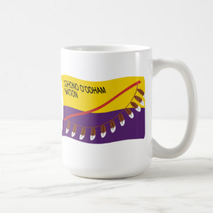 Café Taza con la bandera de la Nación Tohono O'odham